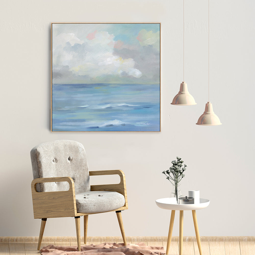 wall-art-print-canvas-poster-framed-Morning Seaside Clouds-by-Silvia Vassileva-Gioia Wall Art