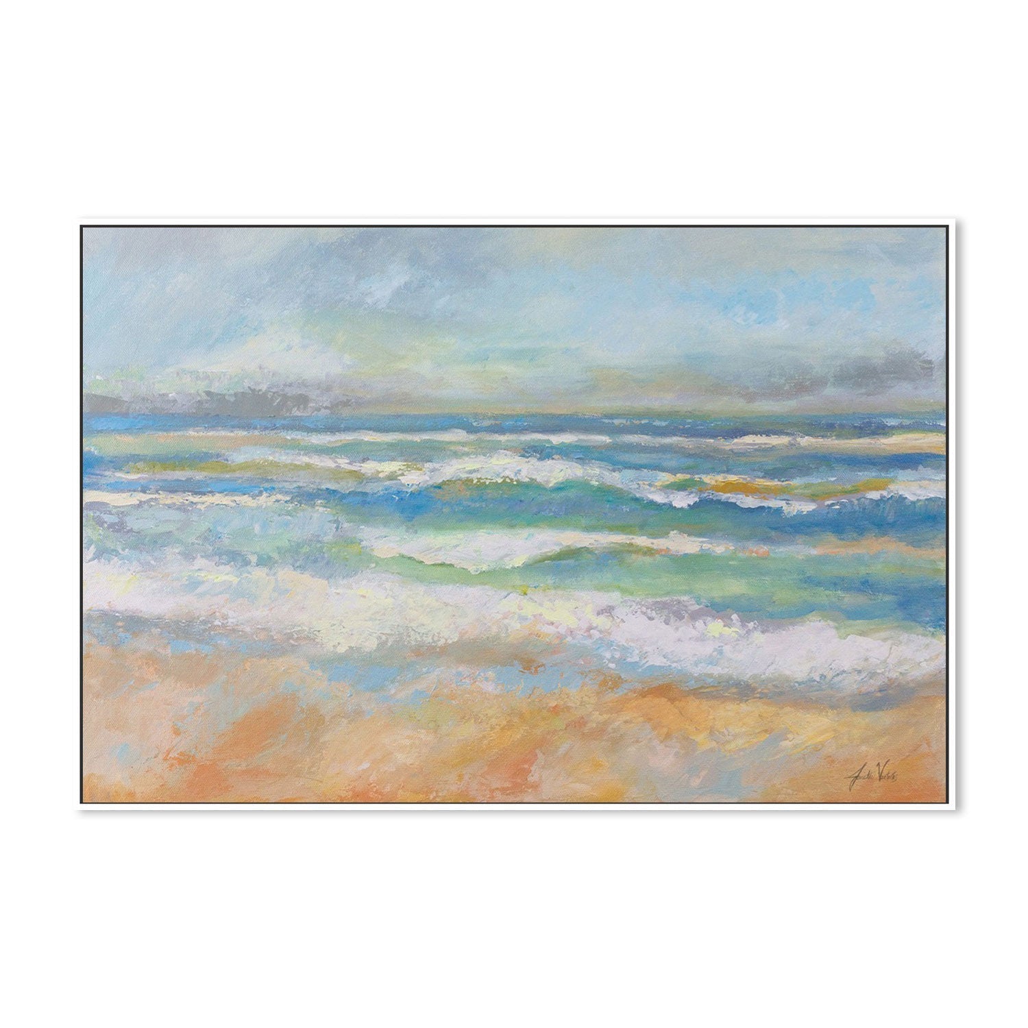 wall-art-print-canvas-poster-framed-Morning Surf-by-Jeanette Vertentes-Gioia Wall Art