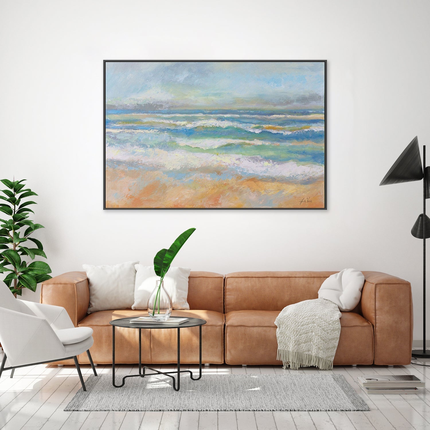 wall-art-print-canvas-poster-framed-Morning Surf-by-Jeanette Vertentes-Gioia Wall Art