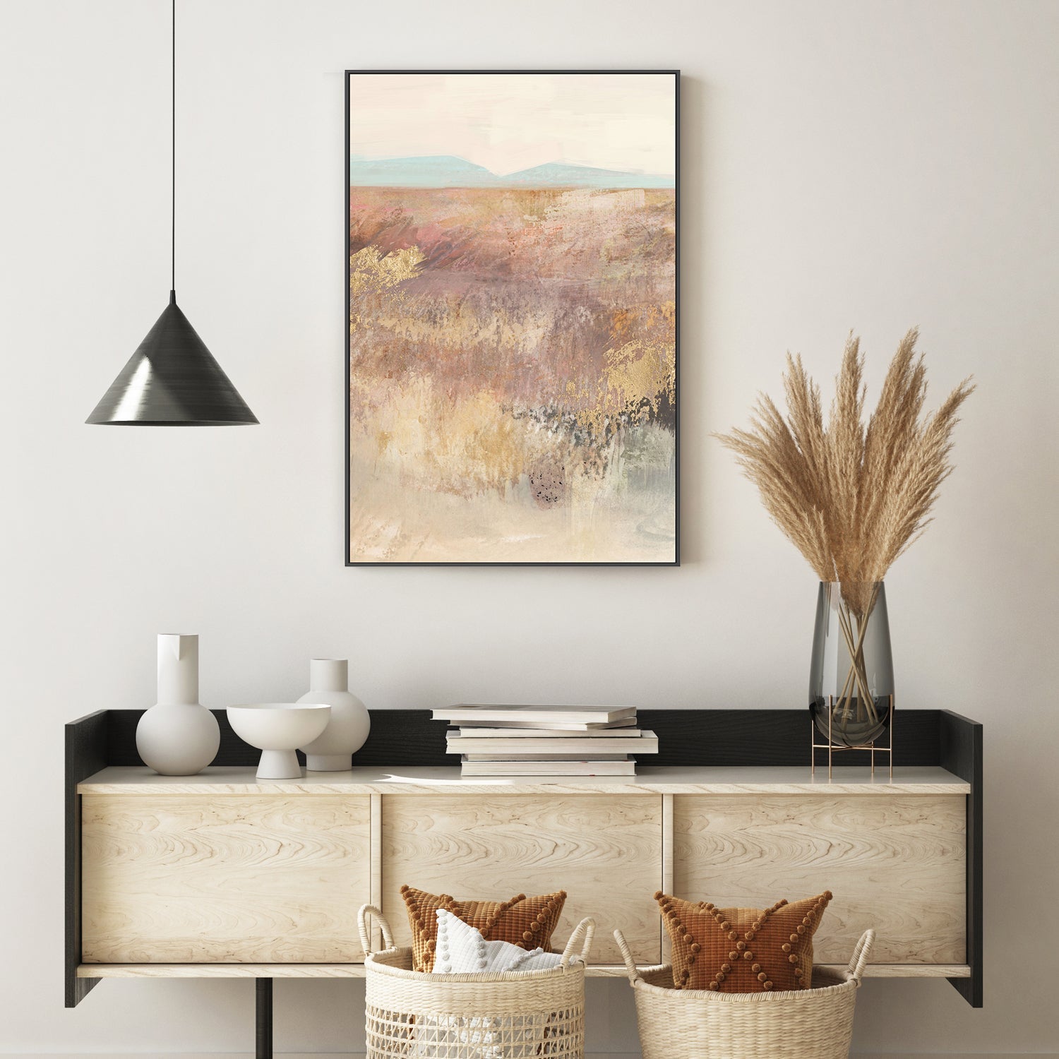 wall-art-print-canvas-poster-framed-Neutral Landscape, Style A , By Nina Blue-7