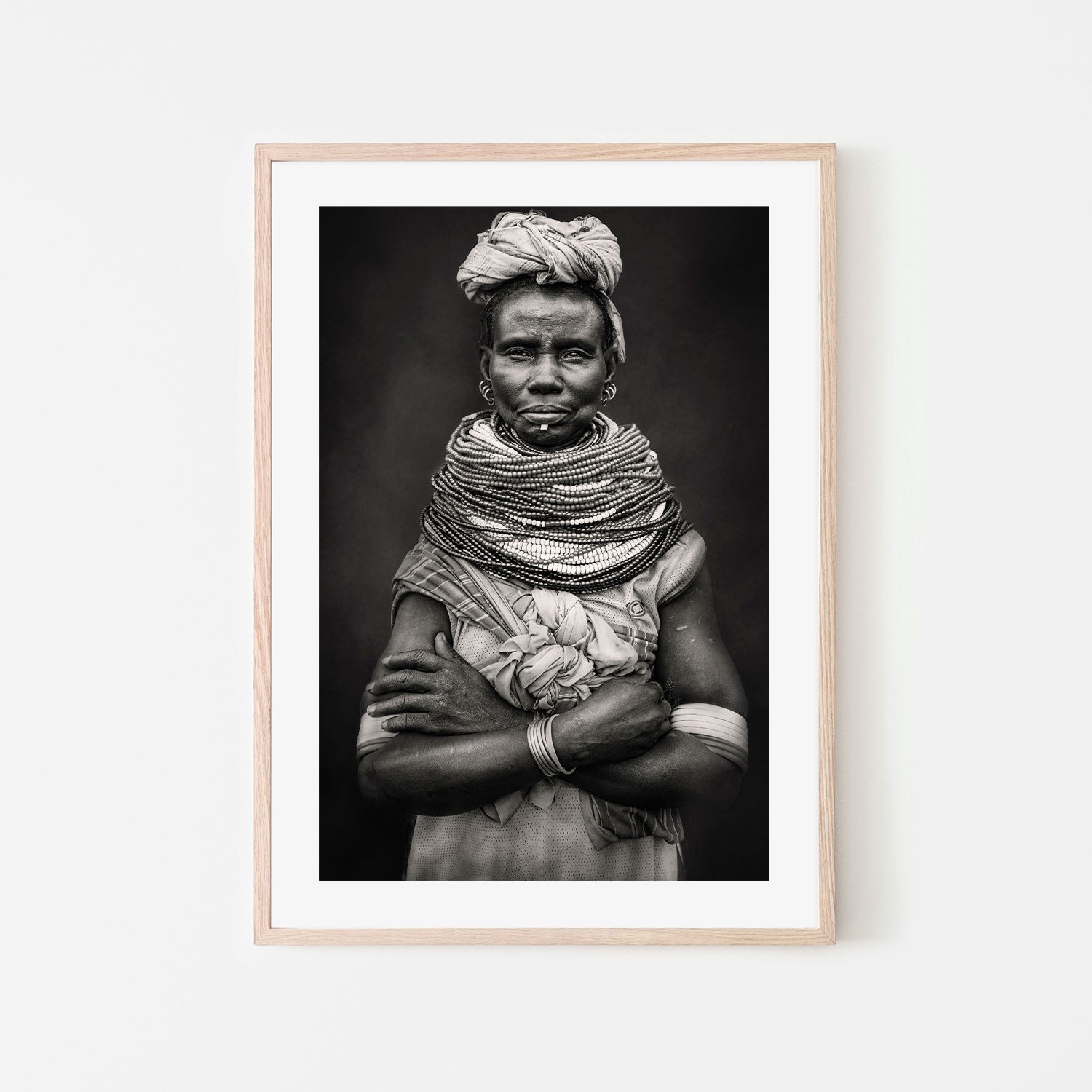 Nyangatom Woman, by Svetlin Yosifov-Gioia-Prints-Framed-Canvas-Poster-GIOIA-WALL-ART