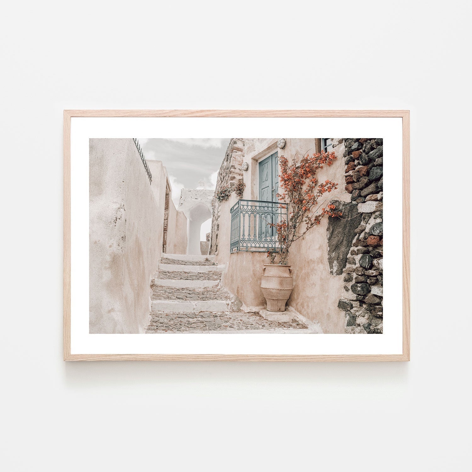 Oia village on Santorini Greece-Gioia-Prints-Framed-Canvas-Poster-GIOIA-WALL-ART