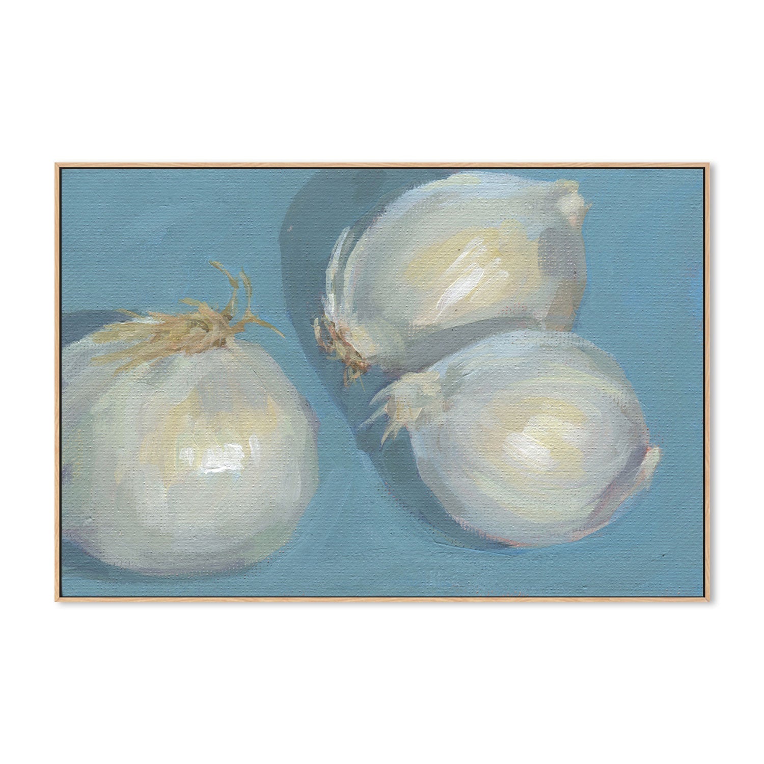 wall-art-print-canvas-poster-framed-Onions On Blue , By Carrie Arnold-4