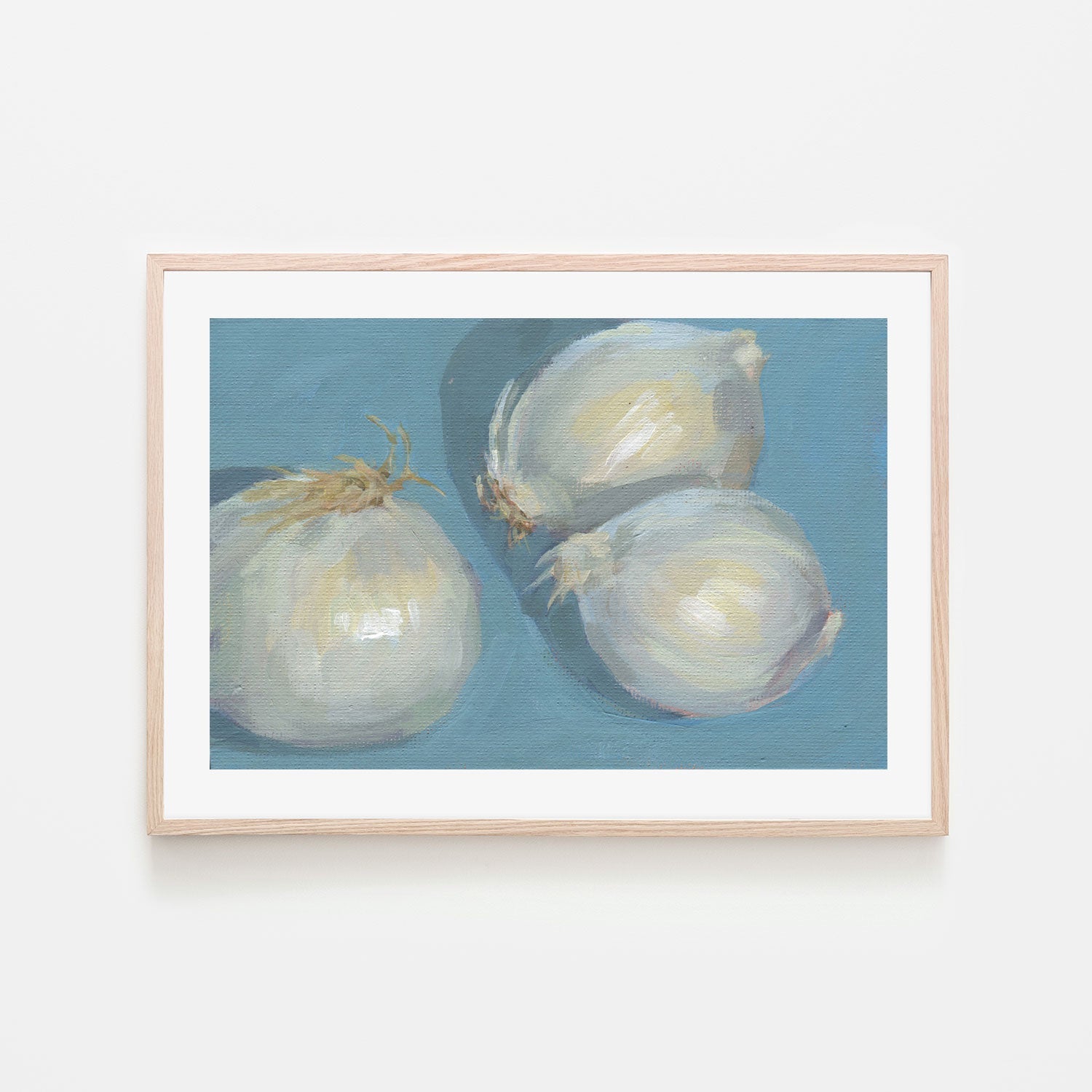 wall-art-print-canvas-poster-framed-Onions On Blue , By Carrie Arnold-6