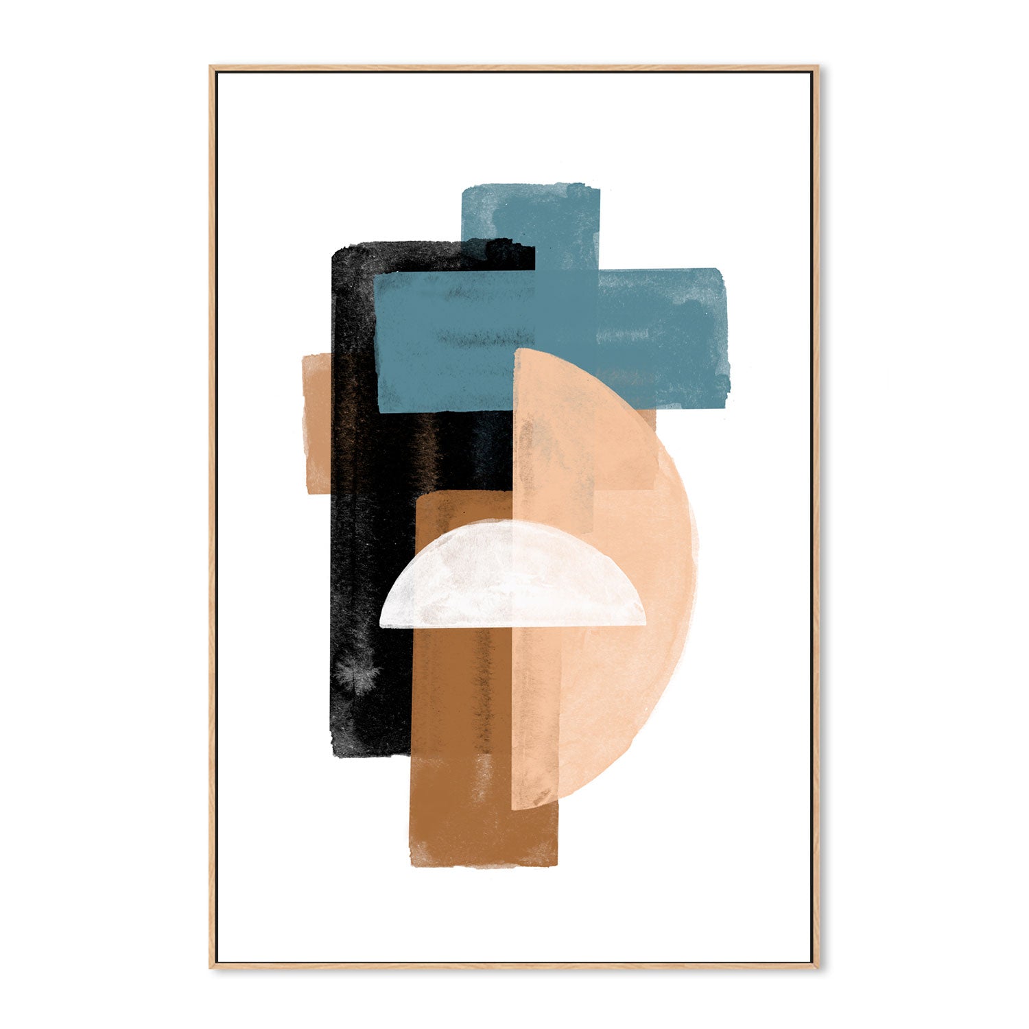 wall-art-print-canvas-poster-framed-Overlapping Shapes-GIOIA-WALL-ART