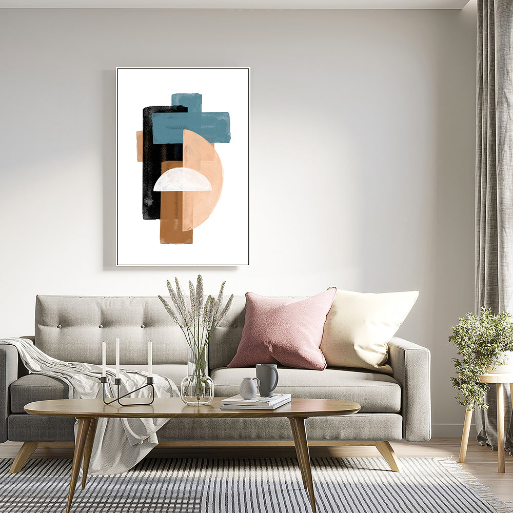 wall-art-print-canvas-poster-framed-Overlapping Shapes-GIOIA-WALL-ART