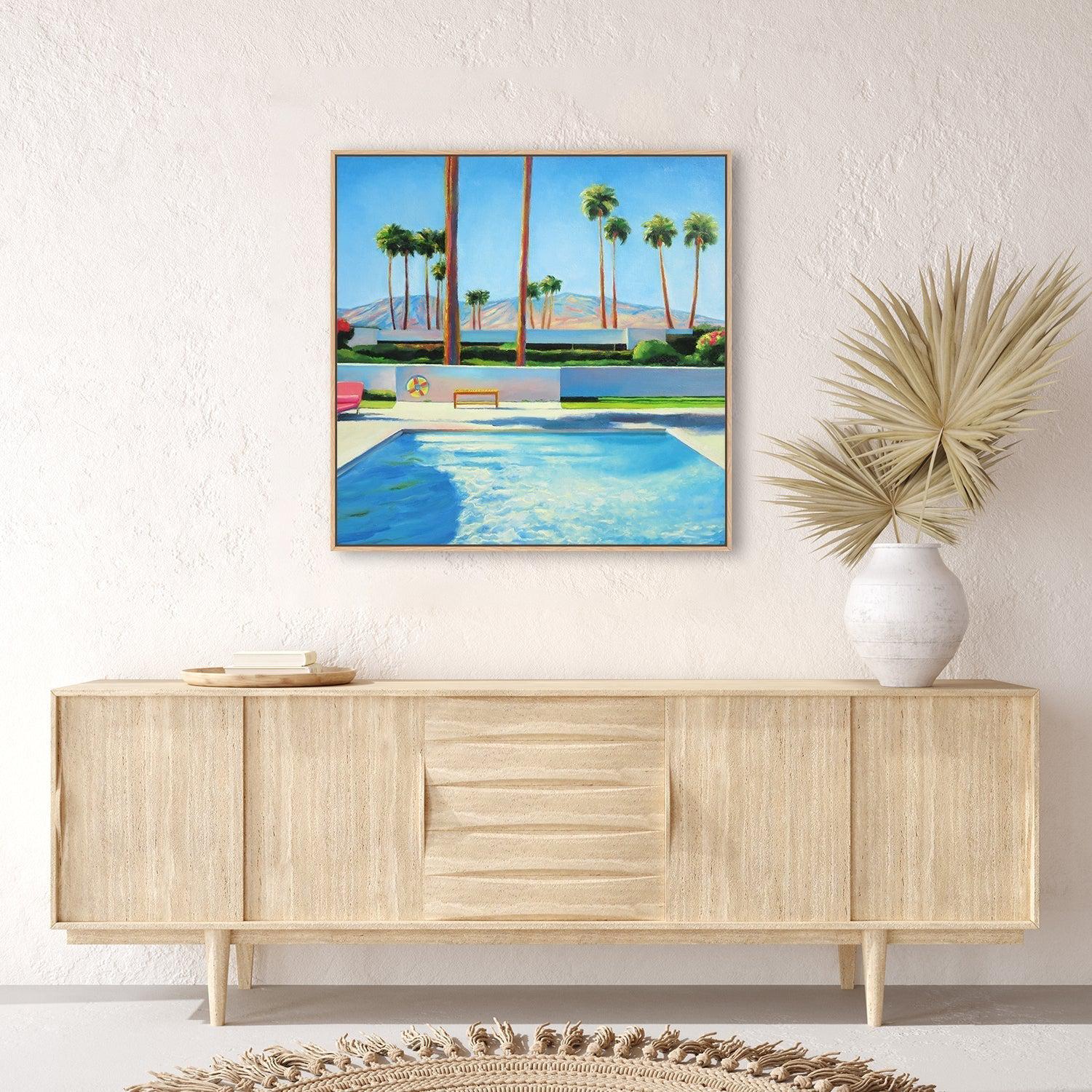 AusCanvas outlet canvas wall hanging - Aussie Summer Around the Pool by Art Design. All products have FREE SHIPPING!