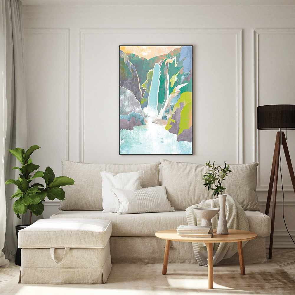 Pastel Cascade , By Nikita Jariwala |Wall Art Print Framed Canvas ...