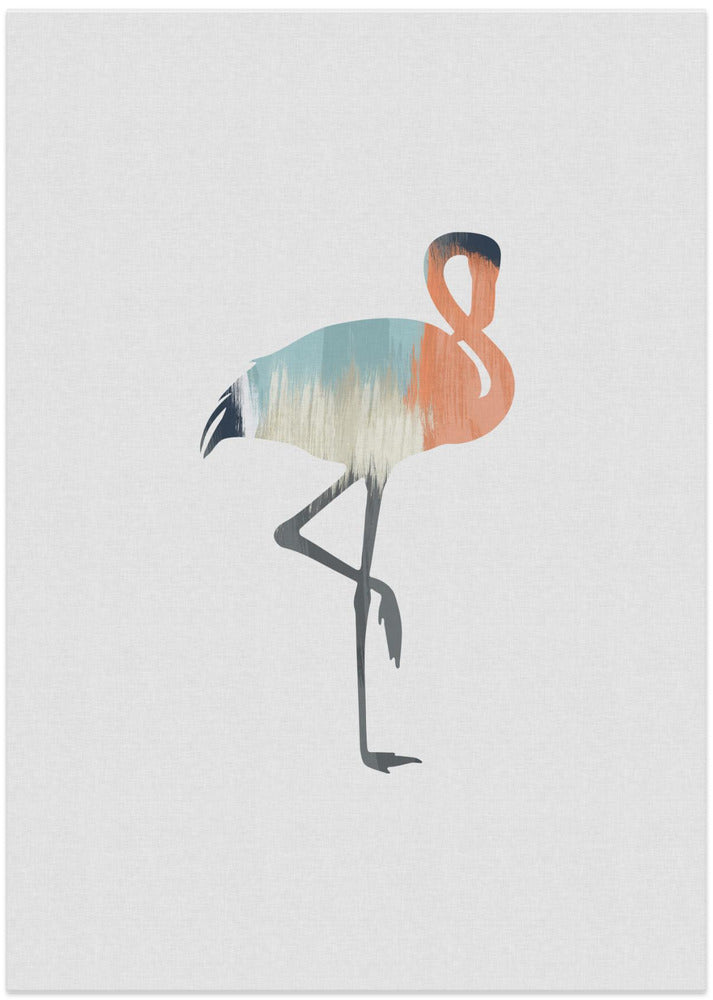 wall-art-print-canvas-poster-framed-Pastel Flamingo , By Orara Studio-1