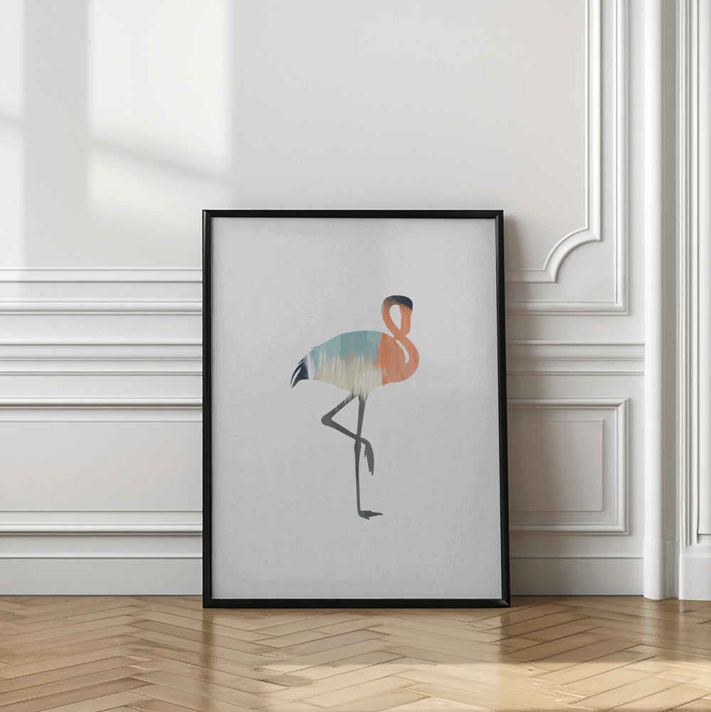 wall-art-print-canvas-poster-framed-Pastel Flamingo , By Orara Studio-2