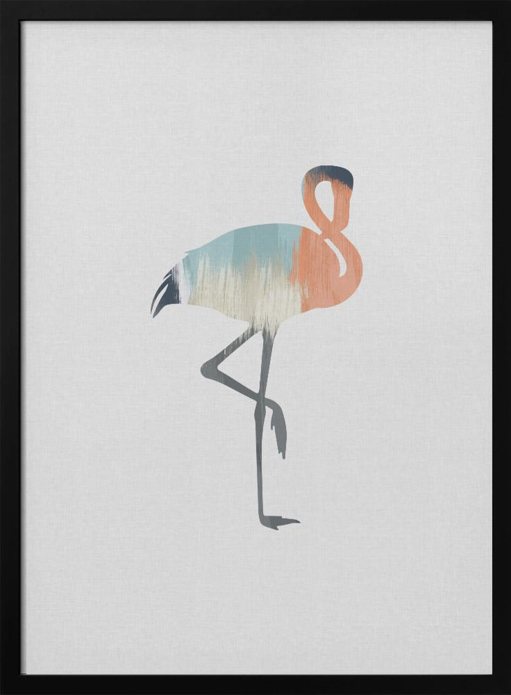 wall-art-print-canvas-poster-framed-Pastel Flamingo , By Orara Studio-3