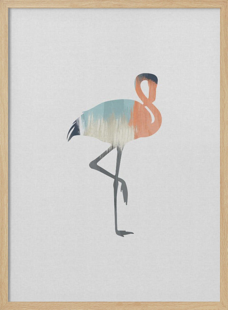 wall-art-print-canvas-poster-framed-Pastel Flamingo , By Orara Studio-4