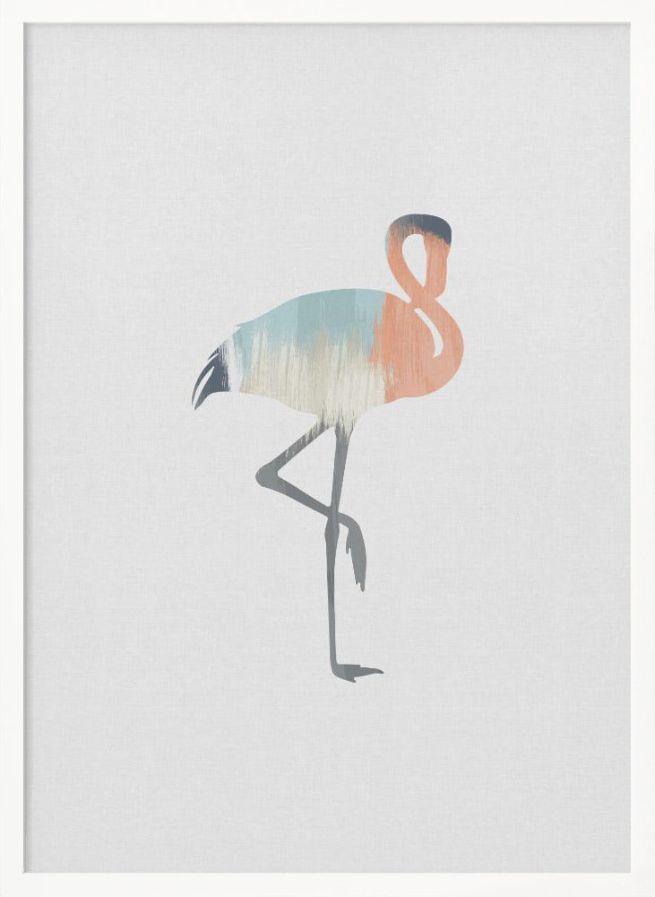 wall-art-print-canvas-poster-framed-Pastel Flamingo , By Orara Studio-5