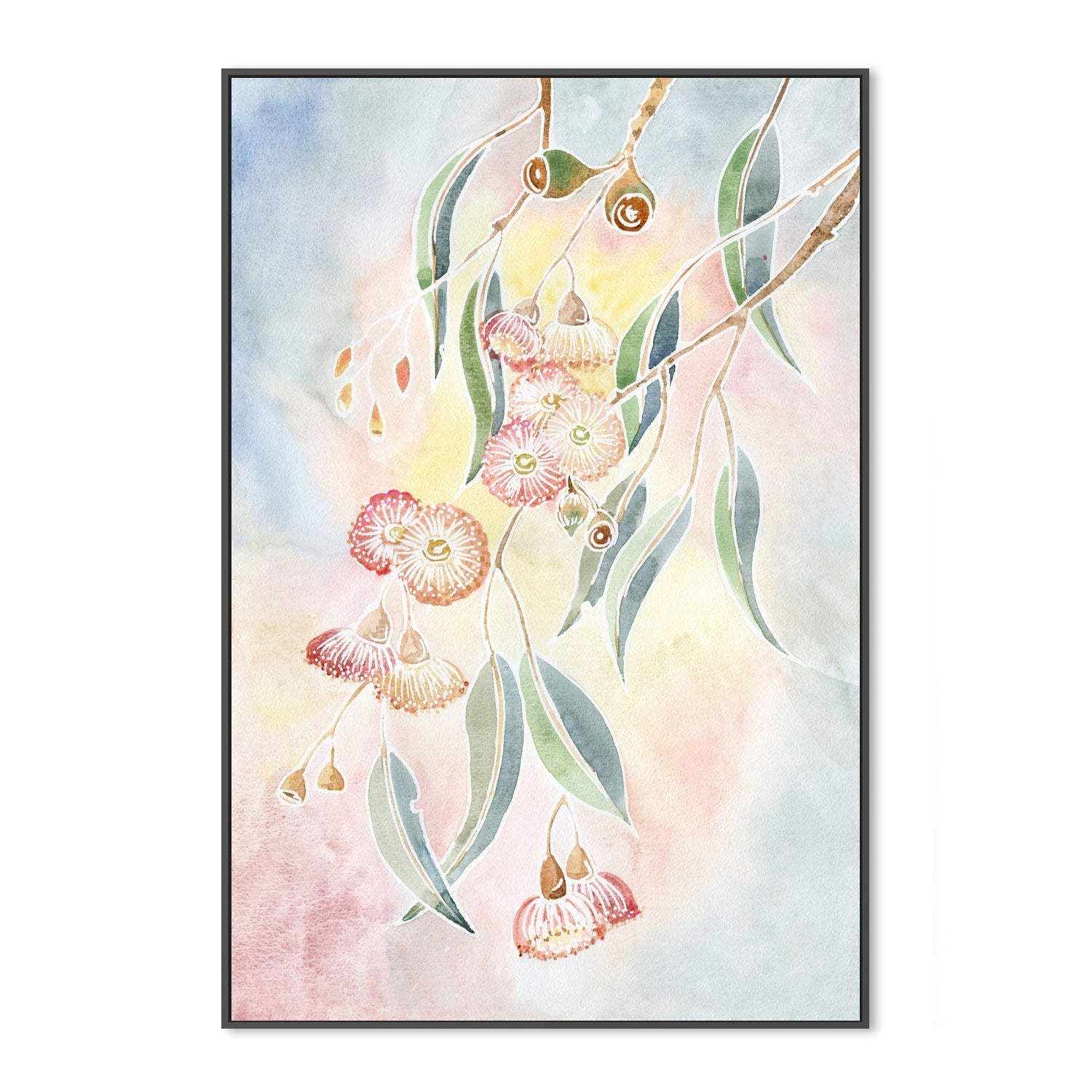 wall-art-print-canvas-poster-framed-Pastel Gumblossom , By Jessie Mitchelson-GIOIA-WALL-ART