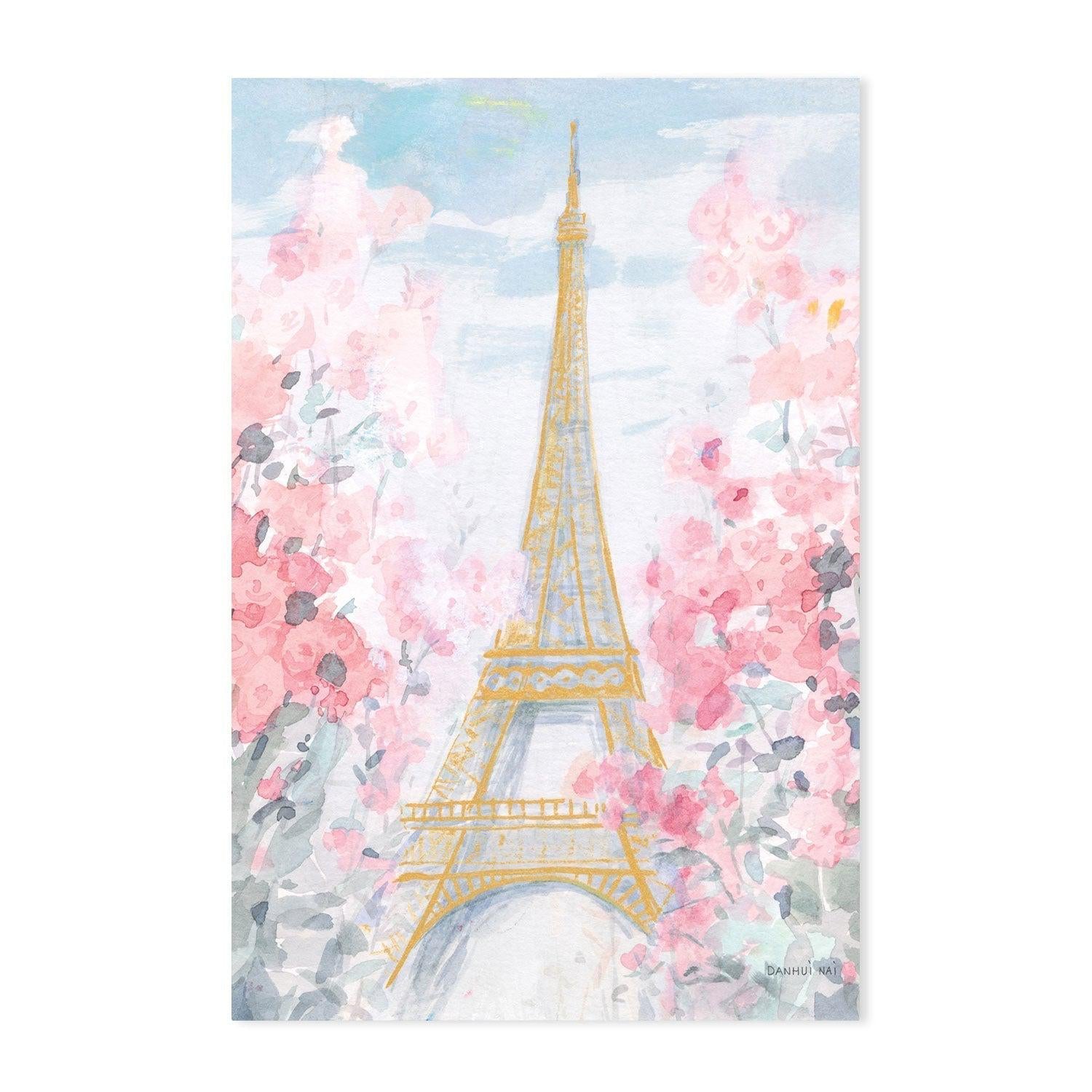 wall-art-print-canvas-poster-framed-Pastel Paris, Style D-by-Danhui Nai-Gioia Wall Art