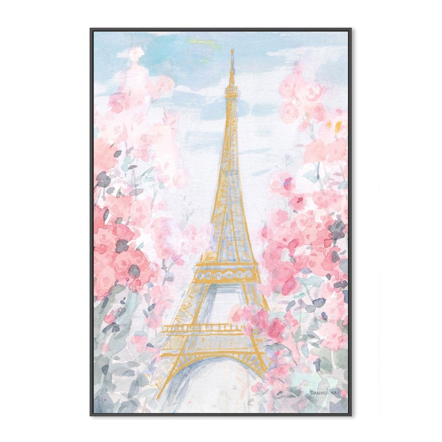 wall-art-print-canvas-poster-framed-Pastel Paris, Style D-by-Danhui Nai-Gioia Wall Art