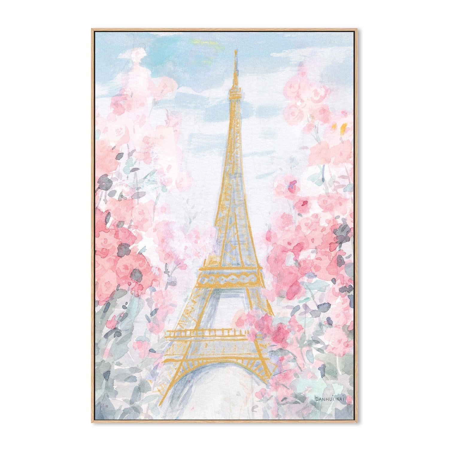 wall-art-print-canvas-poster-framed-Pastel Paris, Style D-by-Danhui Nai-Gioia Wall Art