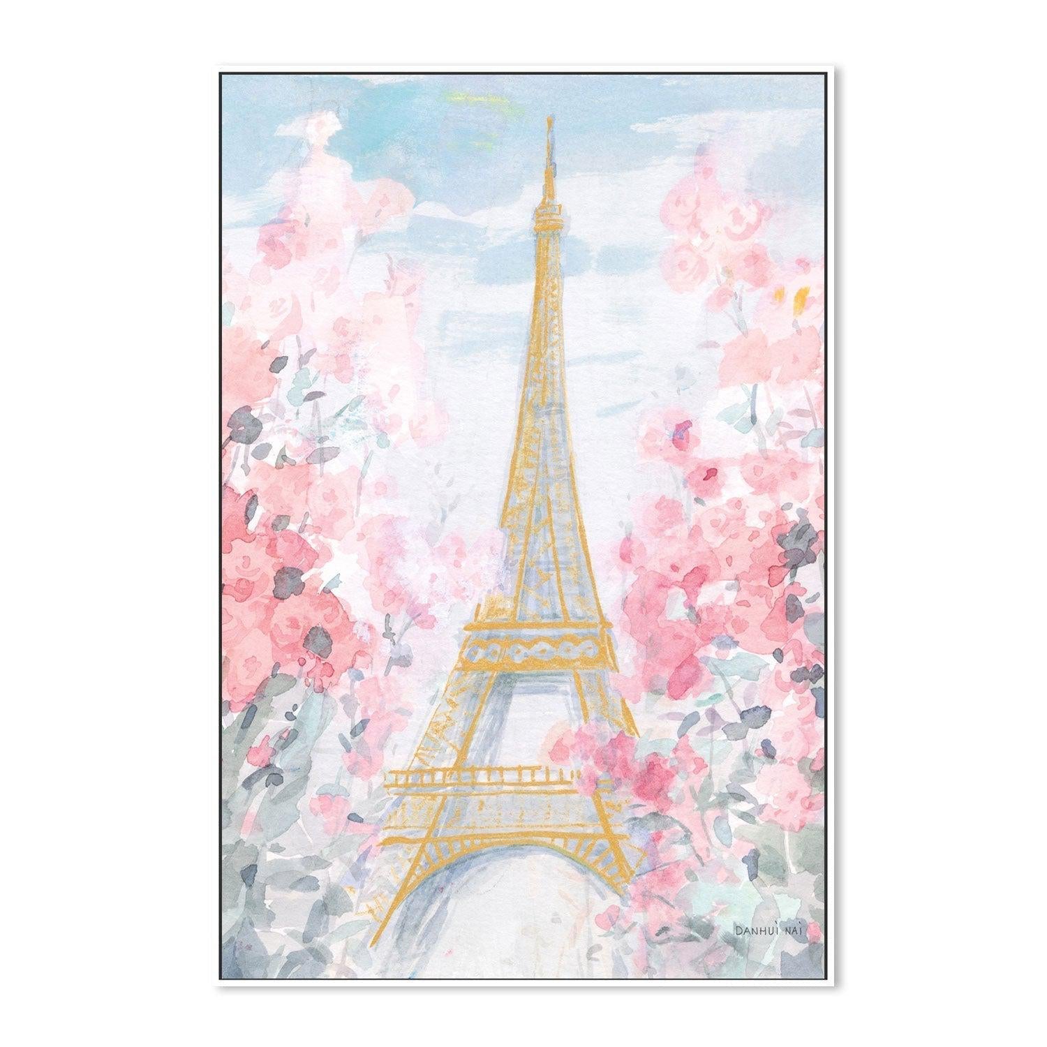 wall-art-print-canvas-poster-framed-Pastel Paris, Style D-by-Danhui Nai-Gioia Wall Art