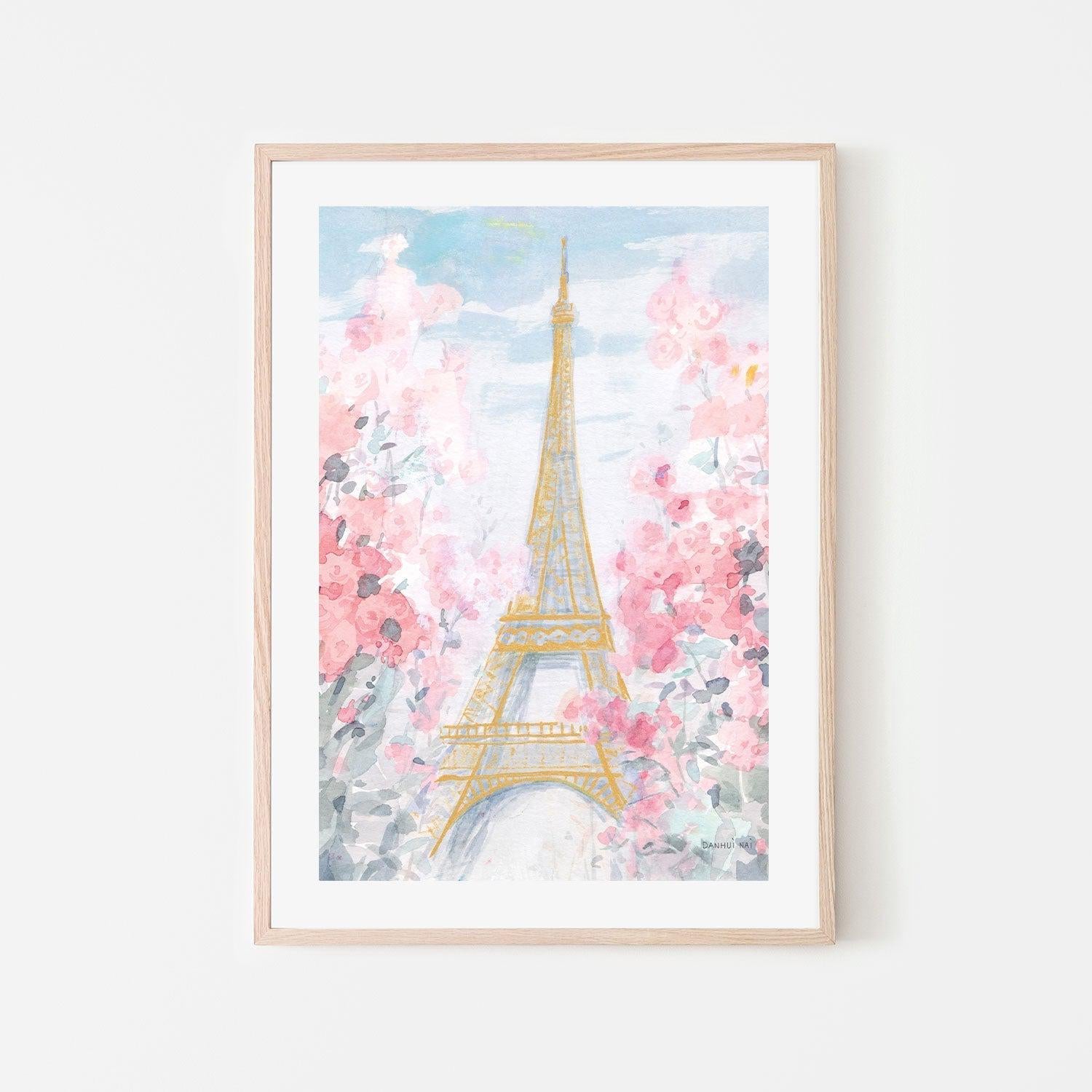 wall-art-print-canvas-poster-framed-Pastel Paris, Style D-by-Danhui Nai-Gioia Wall Art