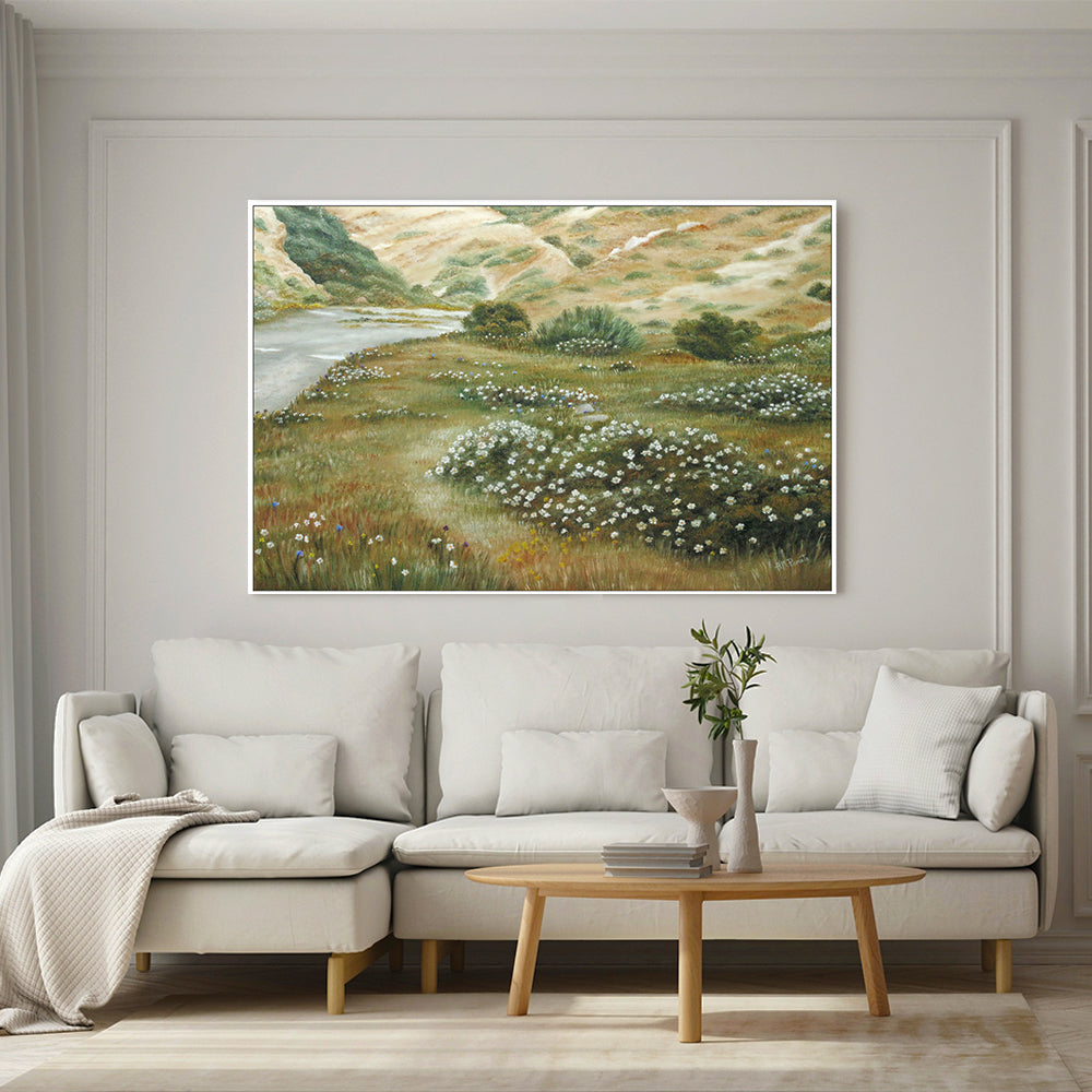 wall-art-print-canvas-poster-framed-Path Of Flowers , By Angeles M. Pomata-2