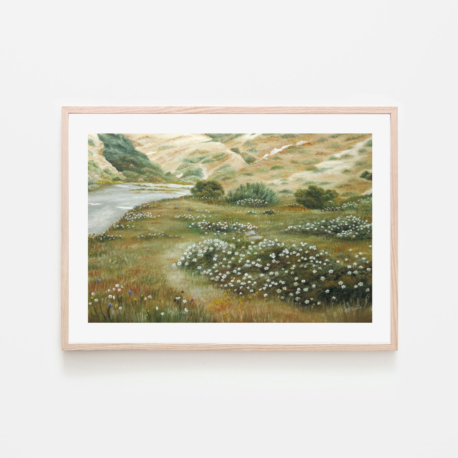 wall-art-print-canvas-poster-framed-Path Of Flowers , By Angeles M. Pomata-6