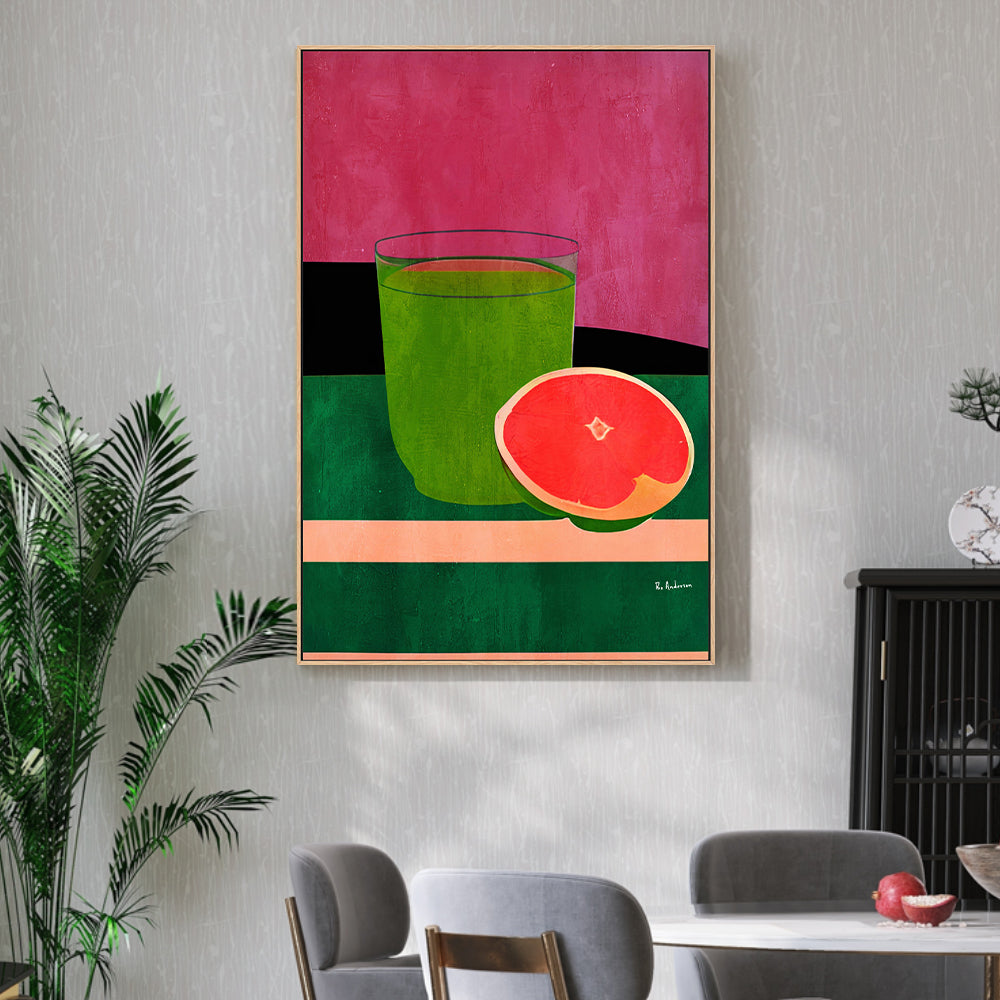 wall-art-print-canvas-poster-framed-Pink, Little Grapefruit , By Bo Anderson-2