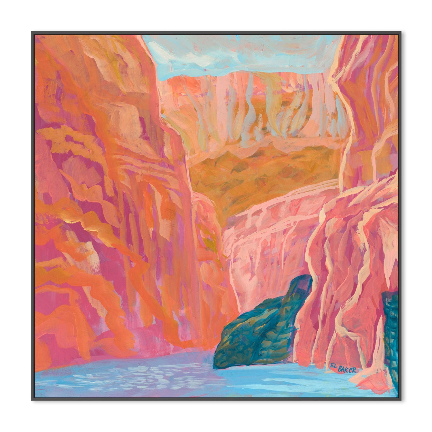 wall-art-print-canvas-poster-framed-Pink Rock , By Eleanor Baker-3