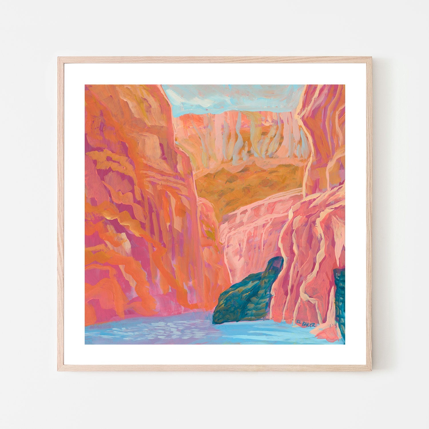 wall-art-print-canvas-poster-framed-Pink Rock , By Eleanor Baker-6