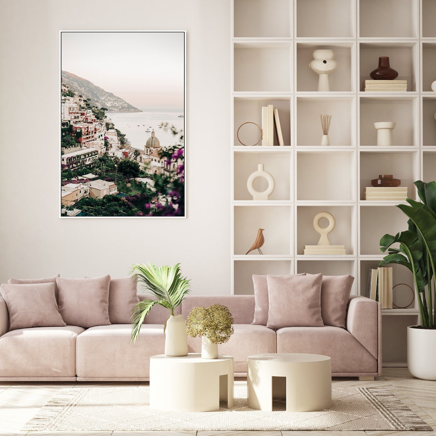 Postiano, Italy, Style A-Gioia-Prints-Framed-Canvas-Poster-GIOIA-WALL-ART