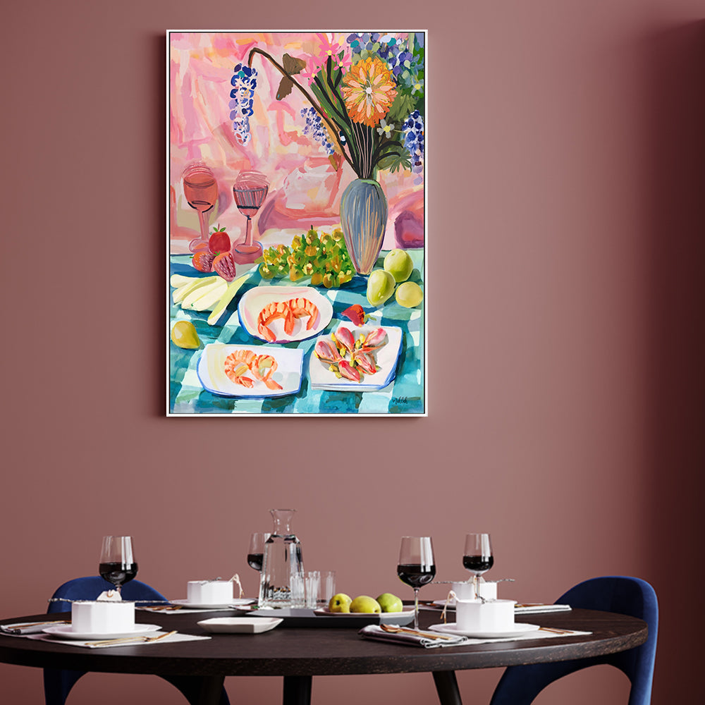 wall-art-print-canvas-poster-framed-Prawn Lunch , By Inkheart Designs-2