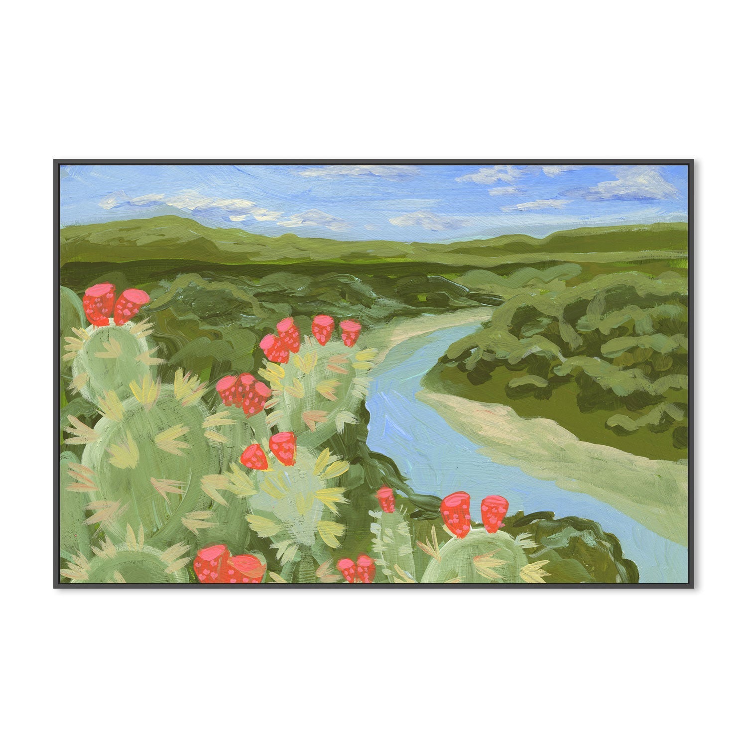 wall-art-print-canvas-poster-framed-Prickly Pear , By Eleanor Baker-3