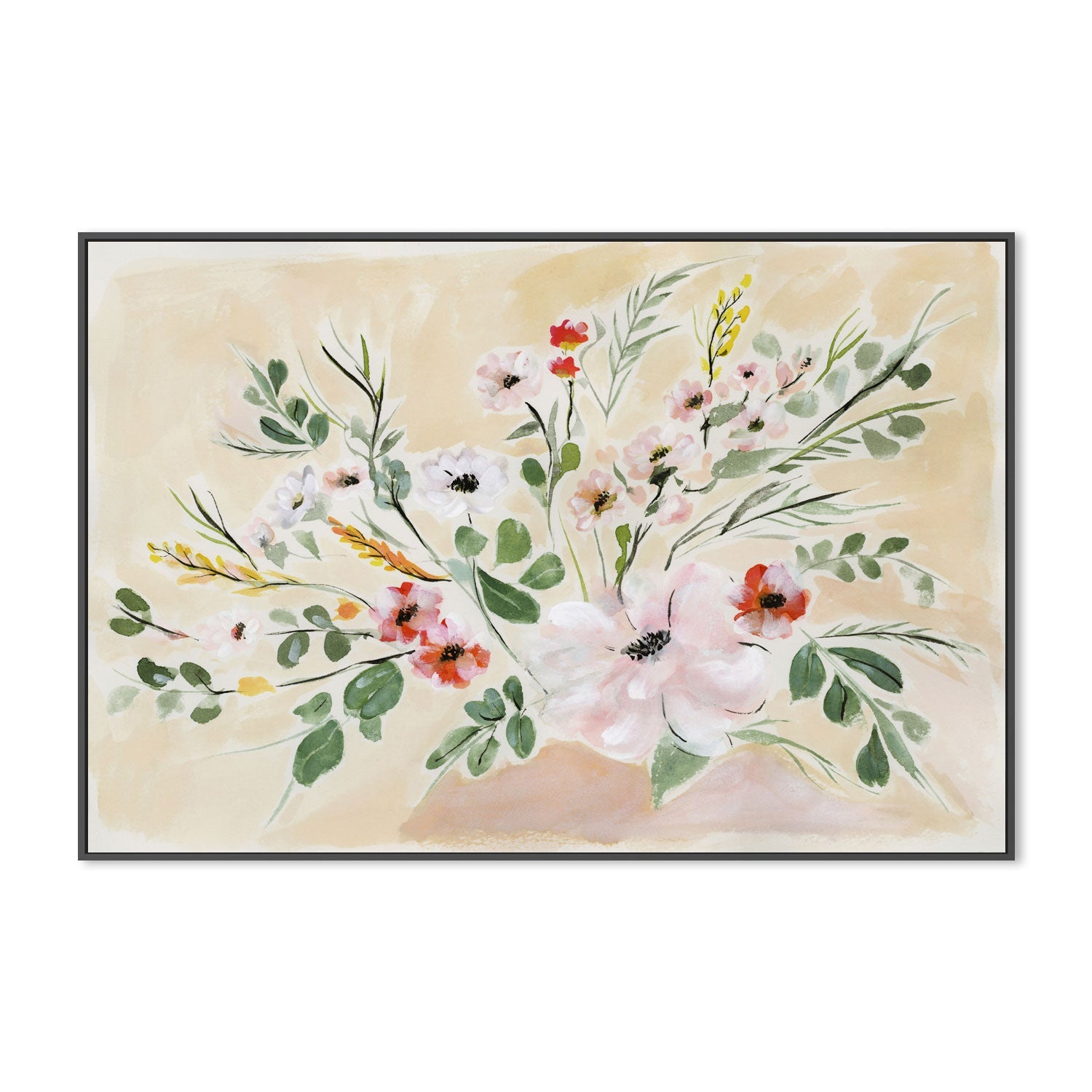 wall-art-print-canvas-poster-framed-Radiant Blooms , By Lucrecia Caporale-3