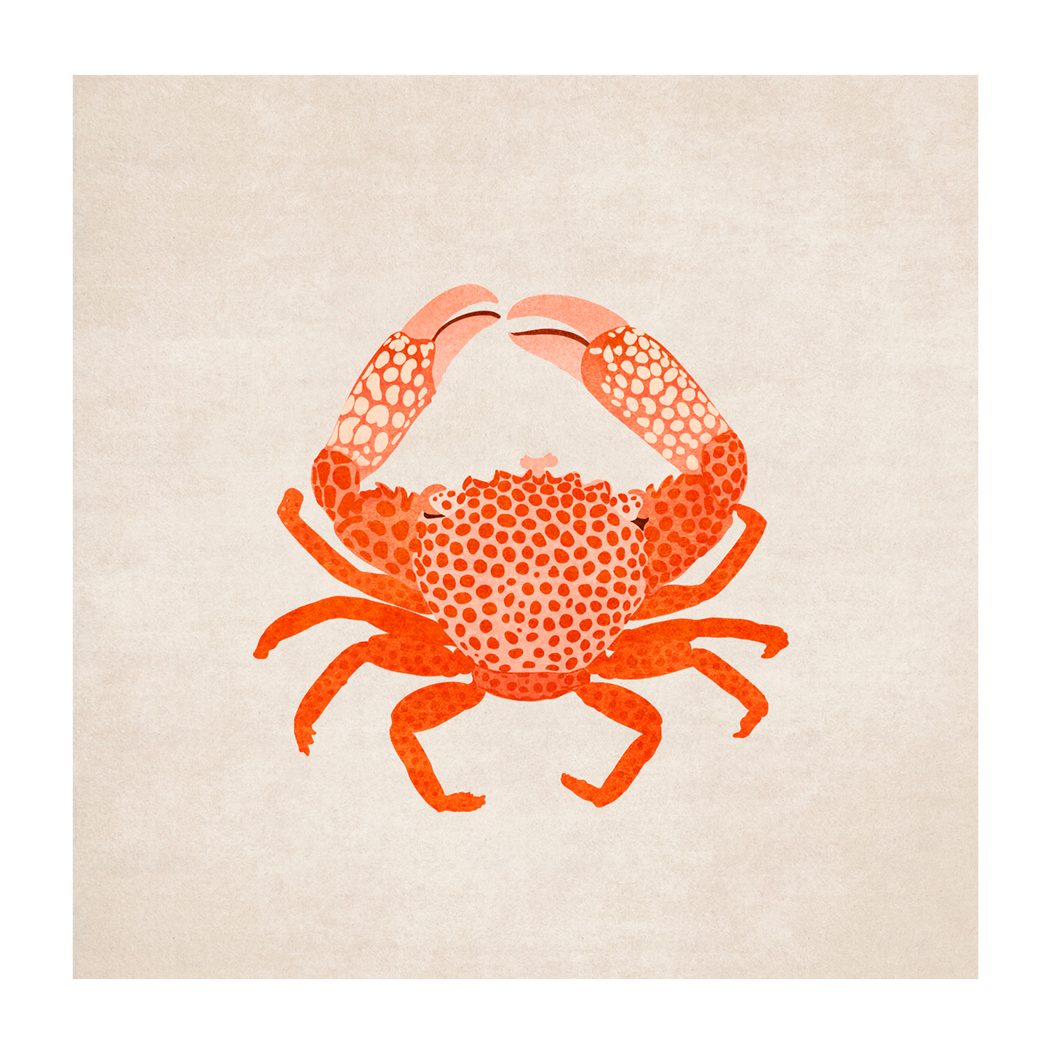 wall-art-print-canvas-poster-framed-Red Crab , By Emel Tunaboylu-GIOIA-WALL-ART