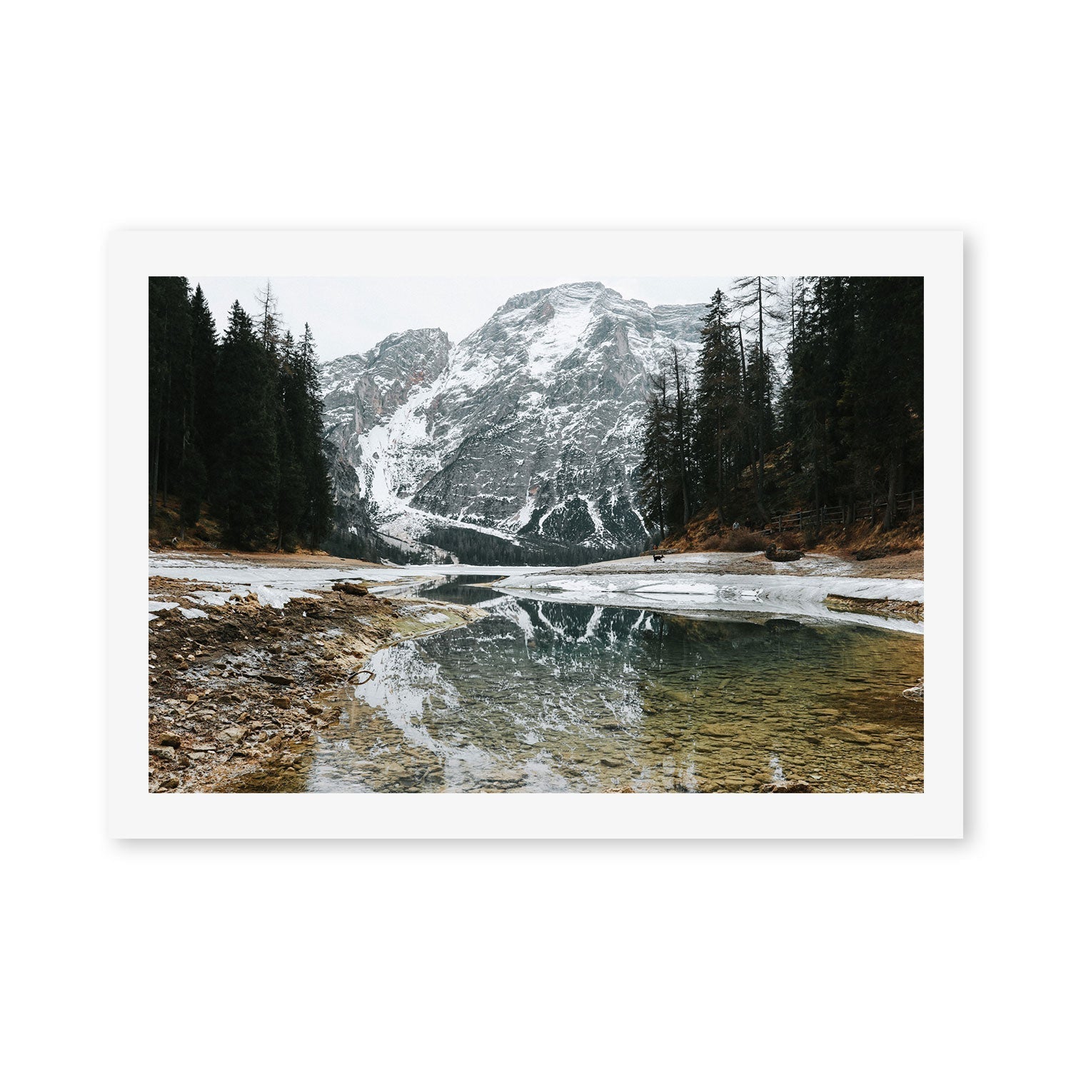 wall-art-print-canvas-poster-framed-Reflections of Lago di Braies, South Tyrol, Italy , By Carla & Joel Photography-GIOIA-WALL-ART