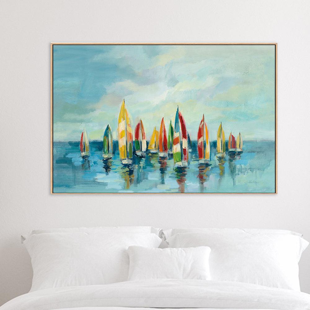 wall-art-print-canvas-poster-framed-Regatta-by-Silvia Vassileva-Gioia Wall Art