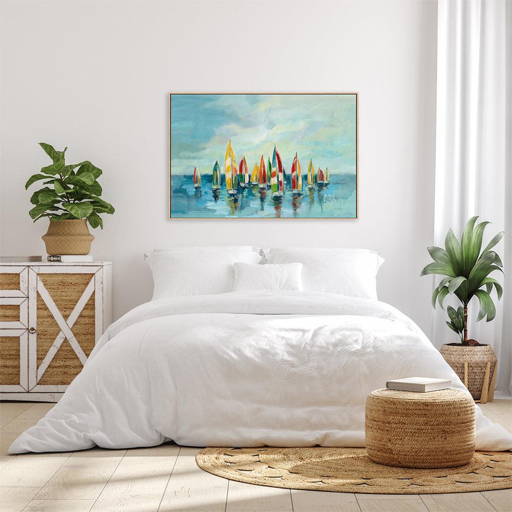 wall-art-print-canvas-poster-framed-Regatta-by-Silvia Vassileva-Gioia Wall Art