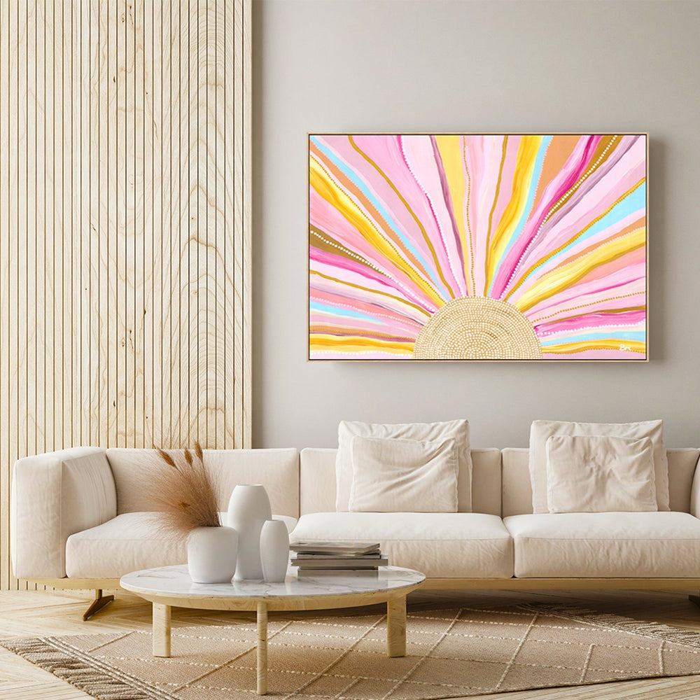 Rising Sun, By Bri Chelman |Wall Art Print Framed Canvas Poster