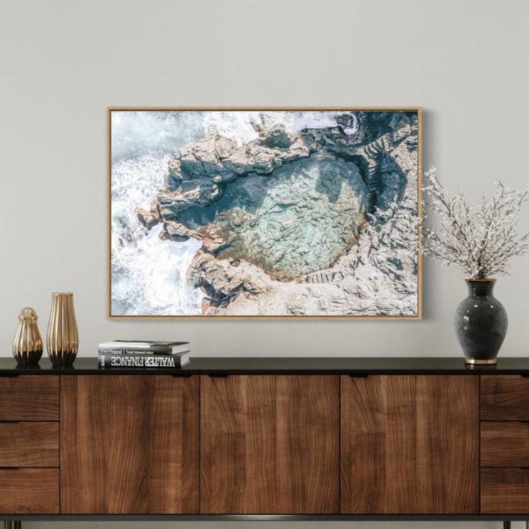 Rock Pool-Gioia-Prints-Framed-Canvas-Poster-GIOIA-WALL-ART