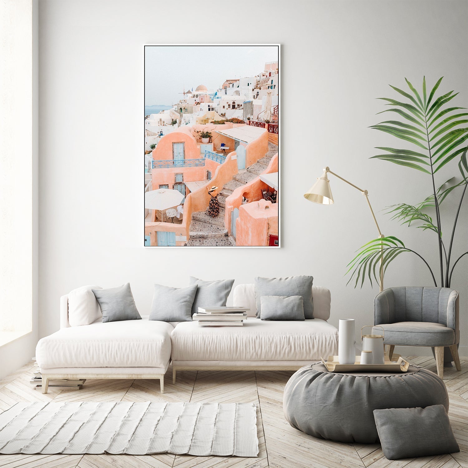 wall-art-print-canvas-poster-framed-Santorini-by-Jovani Demetrie-Gioia Wall Art