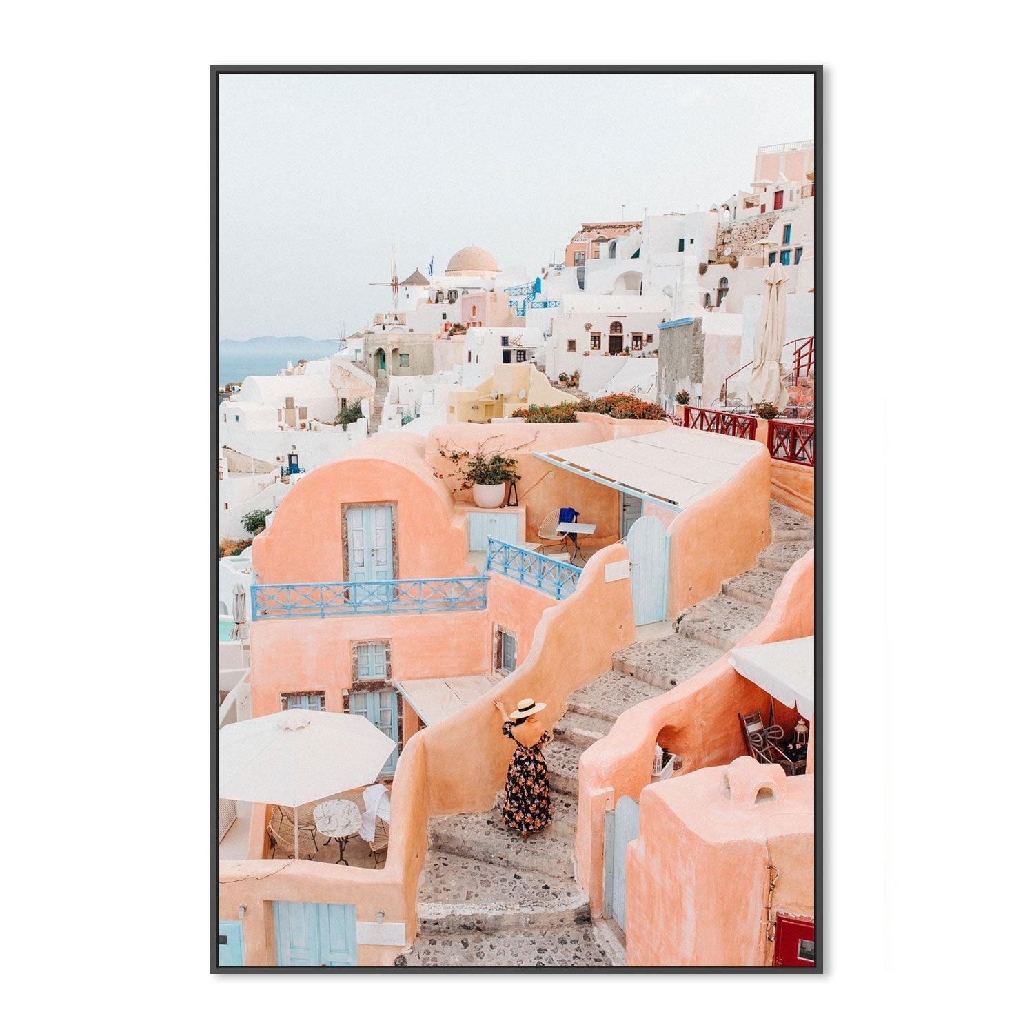 wall-art-print-canvas-poster-framed-Santorini-by-Jovani Demetrie-Gioia Wall Art