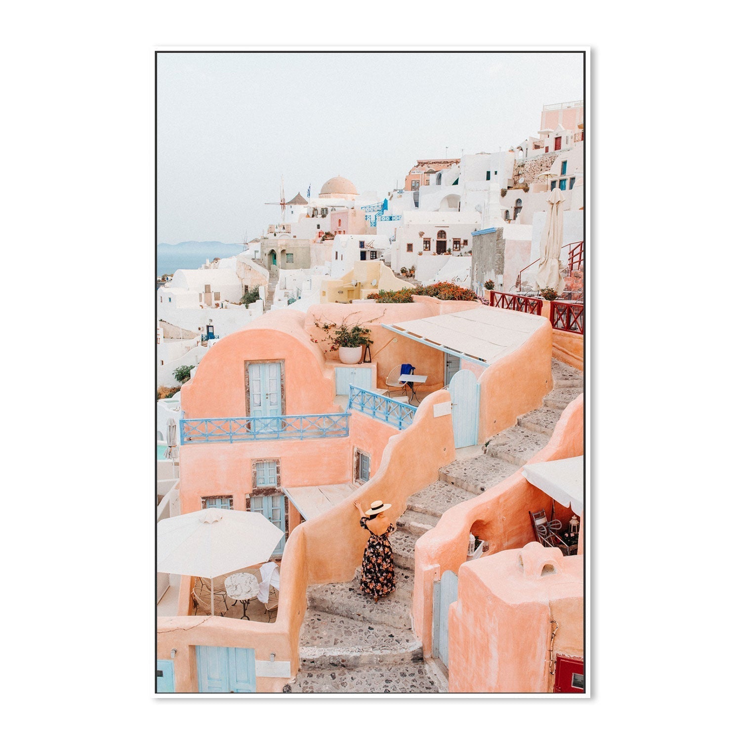 wall-art-print-canvas-poster-framed-Santorini-by-Jovani Demetrie-Gioia Wall Art