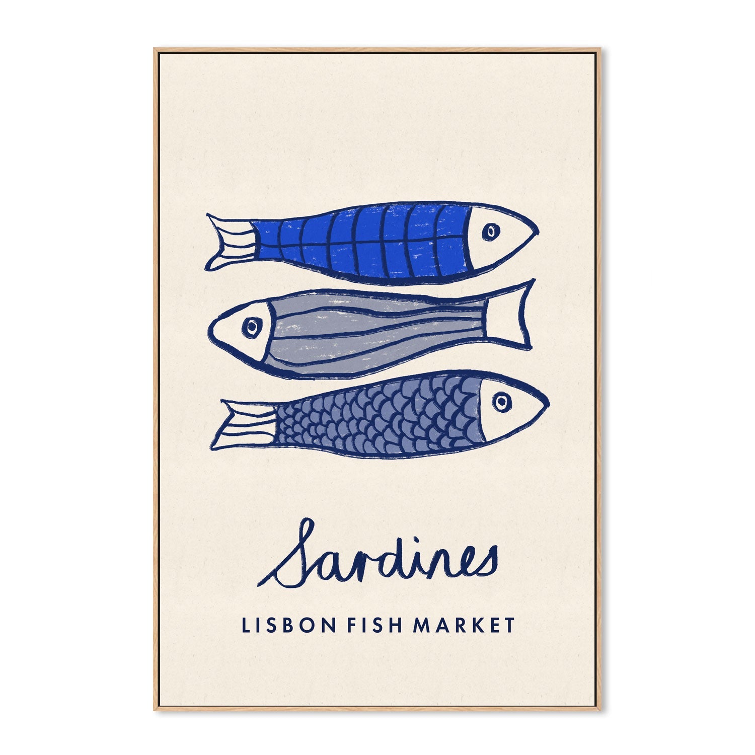 wall-art-print-canvas-poster-framed-Sardines, Lisbon Fish Market , By Lia Nell-4