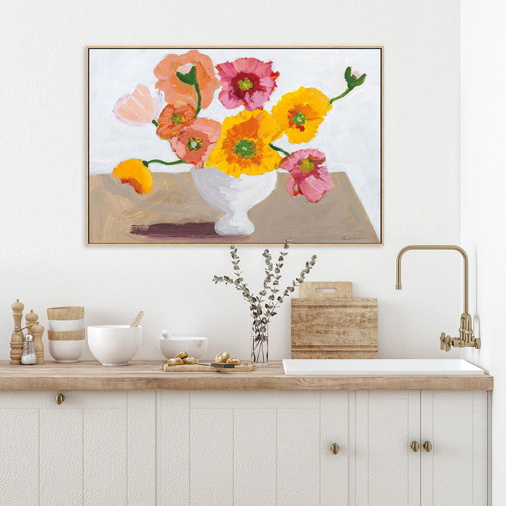 wall-art-print-canvas-poster-framed-Sorbet Poppies, Style A-by-Pamela Munger-Gioia Wall Art