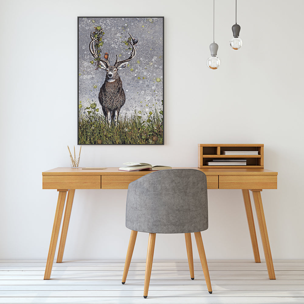 wall-art-print-canvas-poster-framed-Stag , By Maggie Vandewalle-GIOIA-WALL-ART