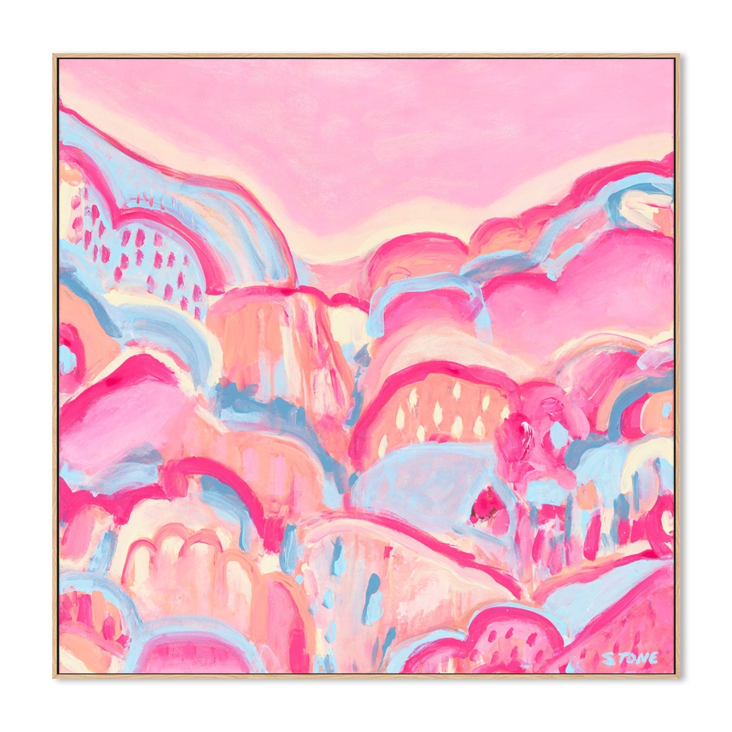 wall-art-print-canvas-poster-framed-Sunshine Hills , By Belinda Stone-GIOIA-WALL-ART