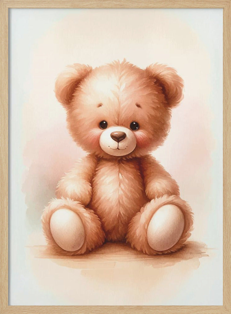 Teddy bear framed art on sale