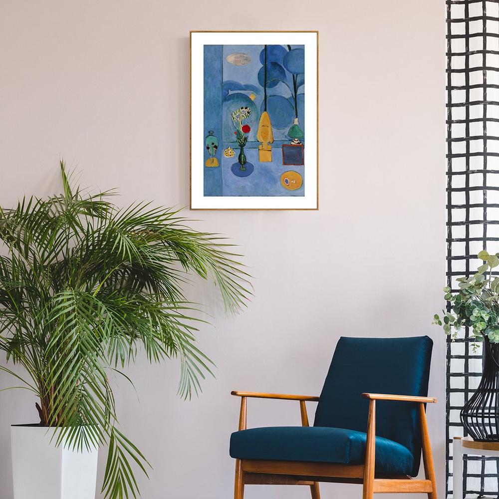 wall-art-print-canvas-poster-framed-The Blue Window, By Henri Matisse-by-Gioia Wall Art-Gioia Wall Art