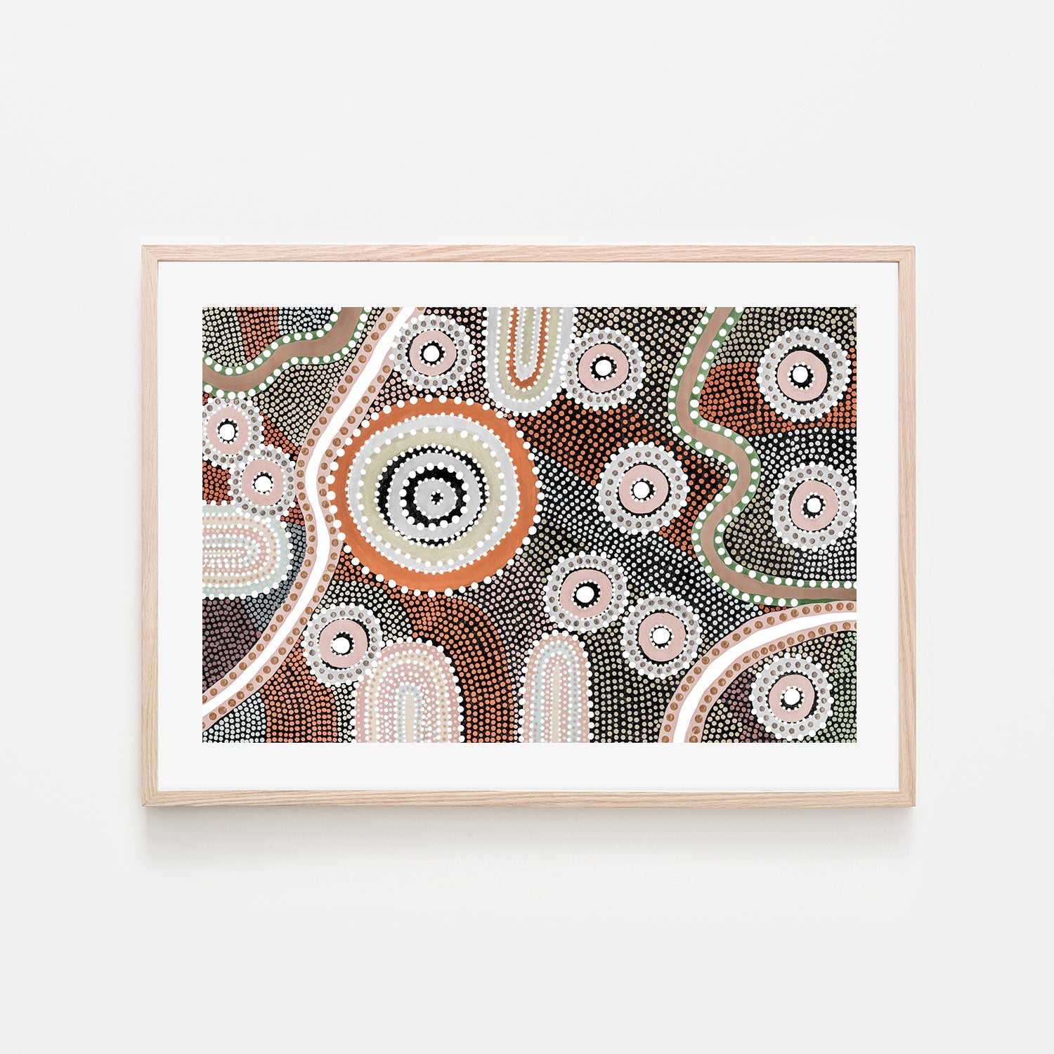 wall-art-print-canvas-poster-framed-The Dreaming, Style E, Earthy Pastels , By Tahni Derbin-GIOIA-WALL-ART