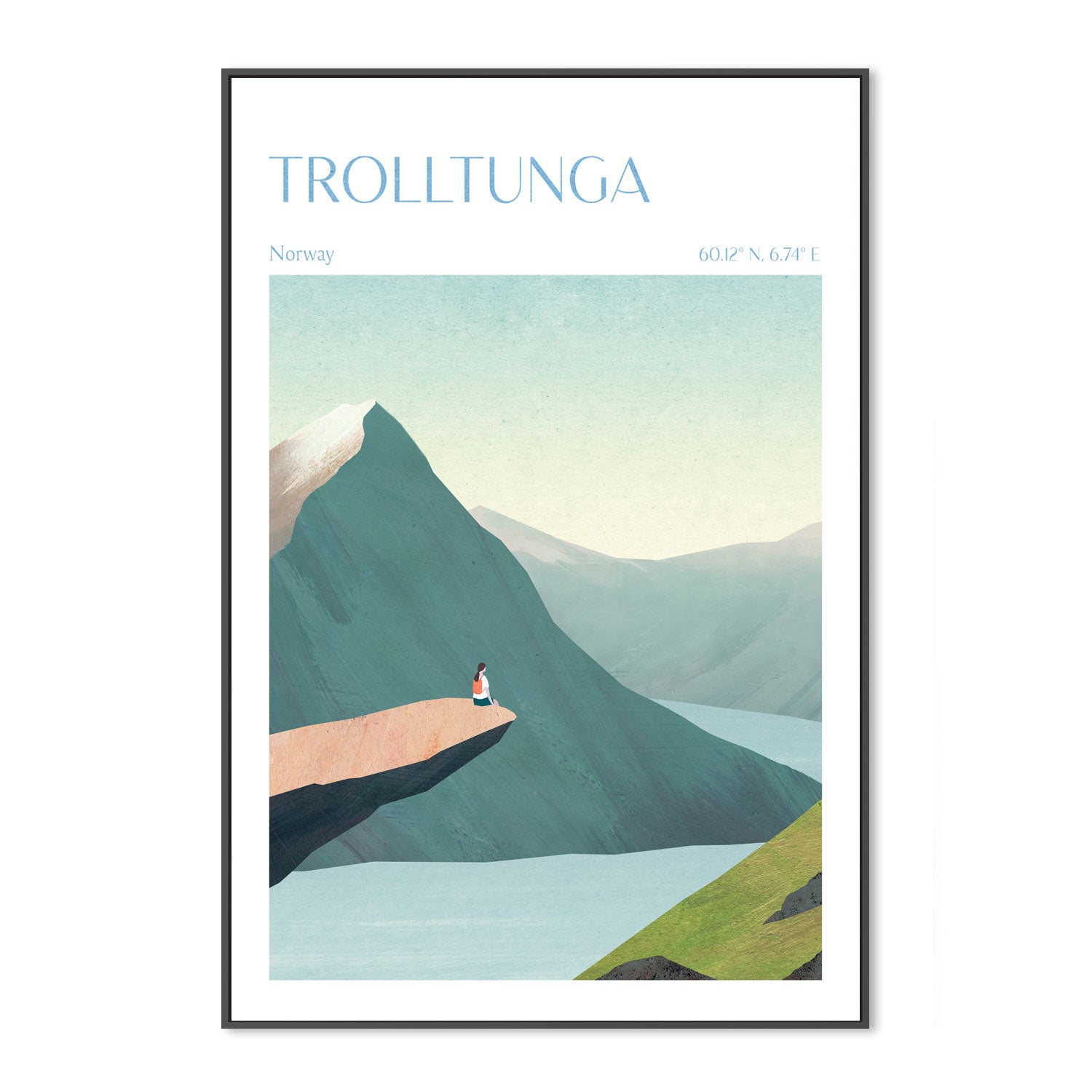 wall-art-print-canvas-poster-framed-Trolltunga, Norway , By Long Way Home-GIOIA-WALL-ART