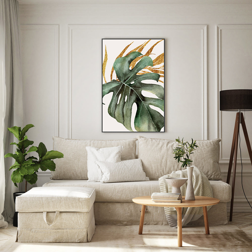 Tropical Gold, Style A |Wall Art Print Framed Canvas Poster – Gioia ...